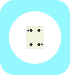 playing card. illustration for web and mobile design.