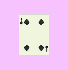 playing card. illustration for web and mobile design.