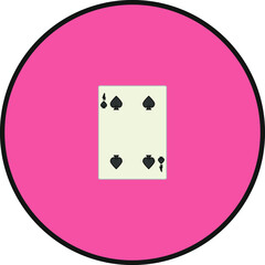 playing card. illustration for web and mobile design.
