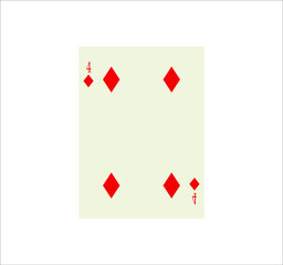 playing card. illustration for web and mobile design.