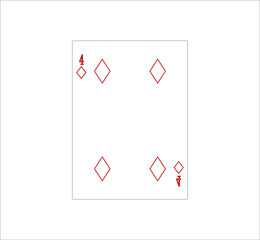 playing card. illustration for web and mobile design.