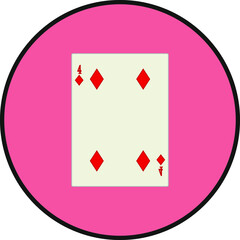 playing card. illustration for web and mobile design.