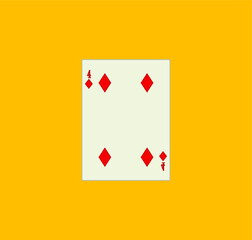 playing card. illustration for web and mobile design.