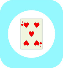 playing card. illustration for web and mobile design.