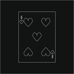 playing card. illustration for web and mobile design.