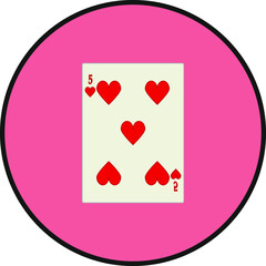 playing card. illustration for web and mobile design.