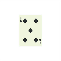 playing card. illustration for web and mobile design.