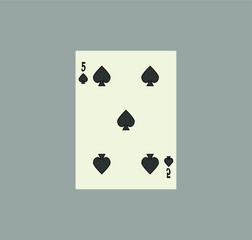 playing card. illustration for web and mobile design.