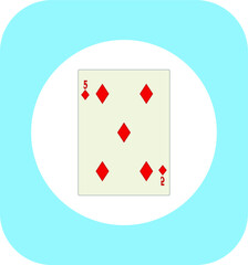 playing card. illustration for web and mobile design.
