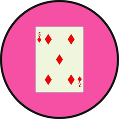playing card. illustration for web and mobile design.