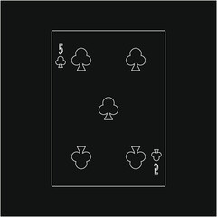 playing card. illustration for web and mobile design.