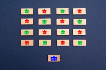 Fototapeta premium Salle de Classe avec distanciation