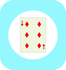playing card. illustration for web and mobile design.