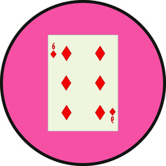 Obraz premium playing card. illustration for web and mobile design.