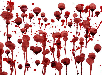 splashes of blood