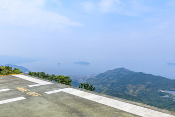 Obraz premium 嵩山展望台 山口県周防大島 Mt.Dakesan observation deck Yamaguchi Suo-ooshima