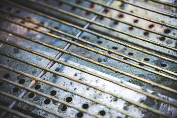 Rust from a gas barbecue