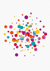 Magic Rain Invitation Transparent Background. 