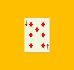 playing card. illustration for web and mobile design.