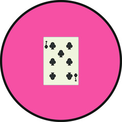 playing card. illustration for web and mobile design.