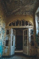 Abandoned buldings in abandoned former soviet military base, Germany