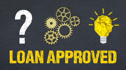 Obraz premium Loan approved 