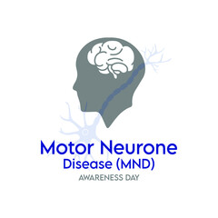 Vector illustration on the theme of Global Motor Neurone disease (MND) awareness day observed each year on June 21st across the globe.