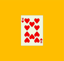 playing card. illustration for web and mobile design.