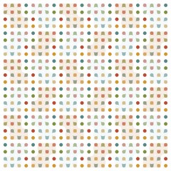 Beautiful of Colorful Circle, Repeated, Abstract, Illustrator Pattern Wallpaper. Image for Printing on Paper, Wallpaper or Background, Covers, Fabrics