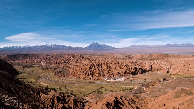 Time lapse of Catarpe Valley, Atacama, San Pedor de Atacama, Chile