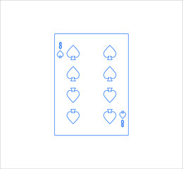 playing card. illustration for web and mobile design.