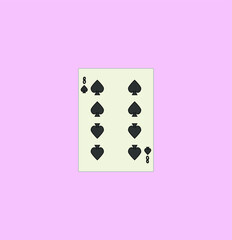 playing card. illustration for web and mobile design.