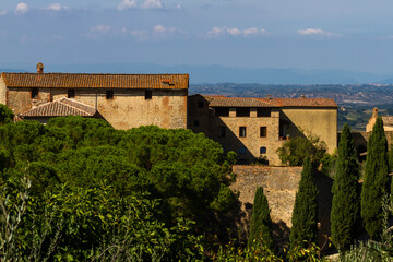 Streets and buildigs in San Gimignano