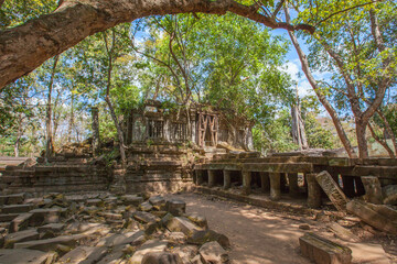 Beng Mealea Temple is a temple in the Angkor Wat style located east of the main group of temples at Angkor, Siem Reap, Cambodia.