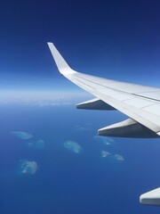 Fototapeta premium view from airplane window