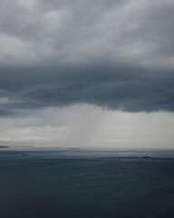 Ships on a stormy sea