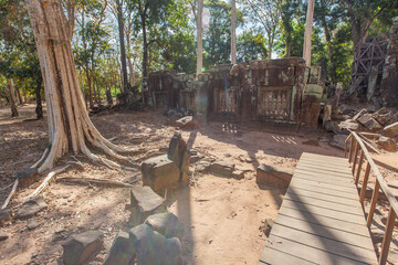 Beng Mealea Temple is a temple in the Angkor Wat style located east of the main group of temples at Angkor, Siem Reap, Cambodia.