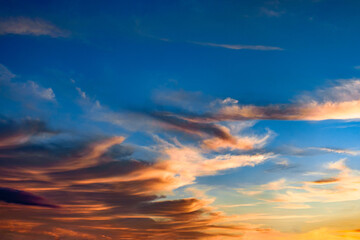 Fototapeta premium sunset sky with clouds
