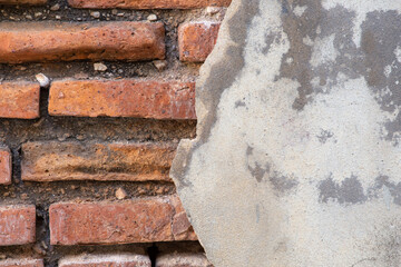 Background of brick wall texture concrete