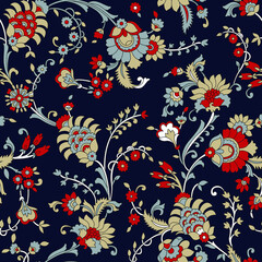 
 on navy  background