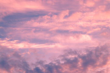 Naklejka na ściany i meble Soft clouds in cloudscape with blue sky