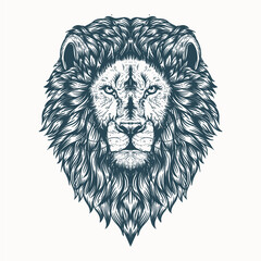 lion line art