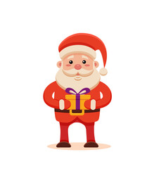 Cartoon Santa Claus for Your Christmas and New Year greeting Design