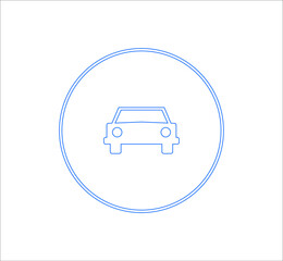 Roadway traffic sign icons for cars. illustration for web and mobile design.