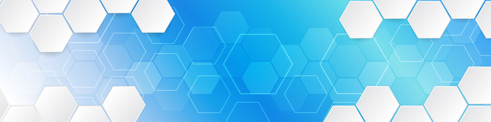 Hi-tech background design. The concept of chemical engineering, genetic research, innovative technologies. Hexagonal background for digital technology, medicine, science, research and healthcare.