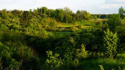
Landscapes and views in the Botanical Garden in Radzionk&oacute;w. Ready for entry.