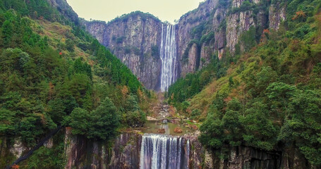 Wencheng waterfall wenzhou tourism