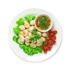 Pork Ball grilled and spicy deepping sauce