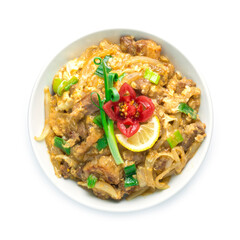 Butadon Stir fried pork and egg on rice