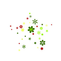 Pretty Floral Pattern with Simple Small Flowers for Greeting Card or Poster. Naive Daisy Flowers in Primitive Style. Vector Background for Spring or Summer Design.
